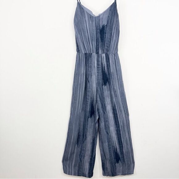 Soma Wknd Rayon Challis Bra Jumpsuit in Blue Ombre Vertical Stripe - Picture 6 of 16